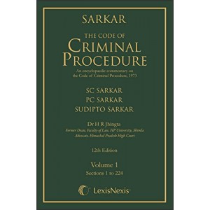 Sarkar's Commentary on The Code of Criminal Procedure 1973 by SC Sarkar, Dr. H. R. Jingta [Cr.P.C.: 2 HB Vols.] | Lexisnexis